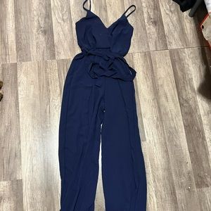 Navy blue jumpsuit